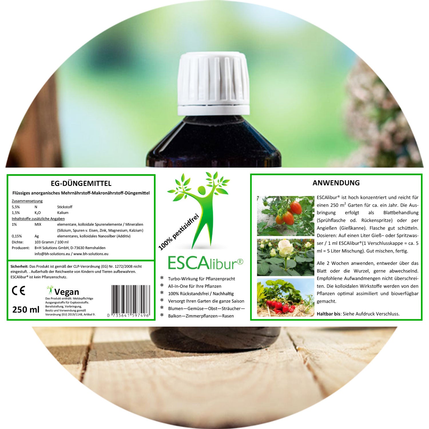 ESCAlibur® Liquid Silver Pflanzendüngerkonzentrat, Rasendünger, Pflanzennahrung